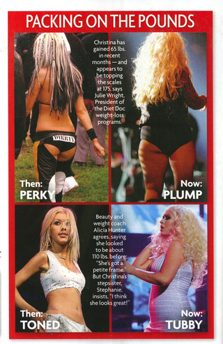 Illustration for article titled This Week In Tabloids: Christina Aguilera Only Gets Out of Bed to Get Wasted Again